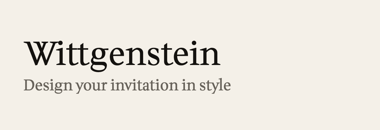 عيّنة خط Wittgenstein