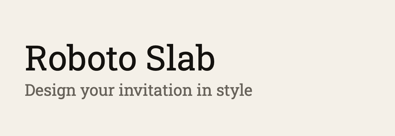 عيّنة خط Roboto Slab