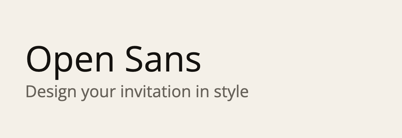 عيّنة خط Open Sans